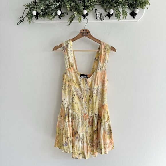 Reclaimed Vintage Tops - Reclaimed vintage Boho floral gauze tunic tank size 6 NWOT